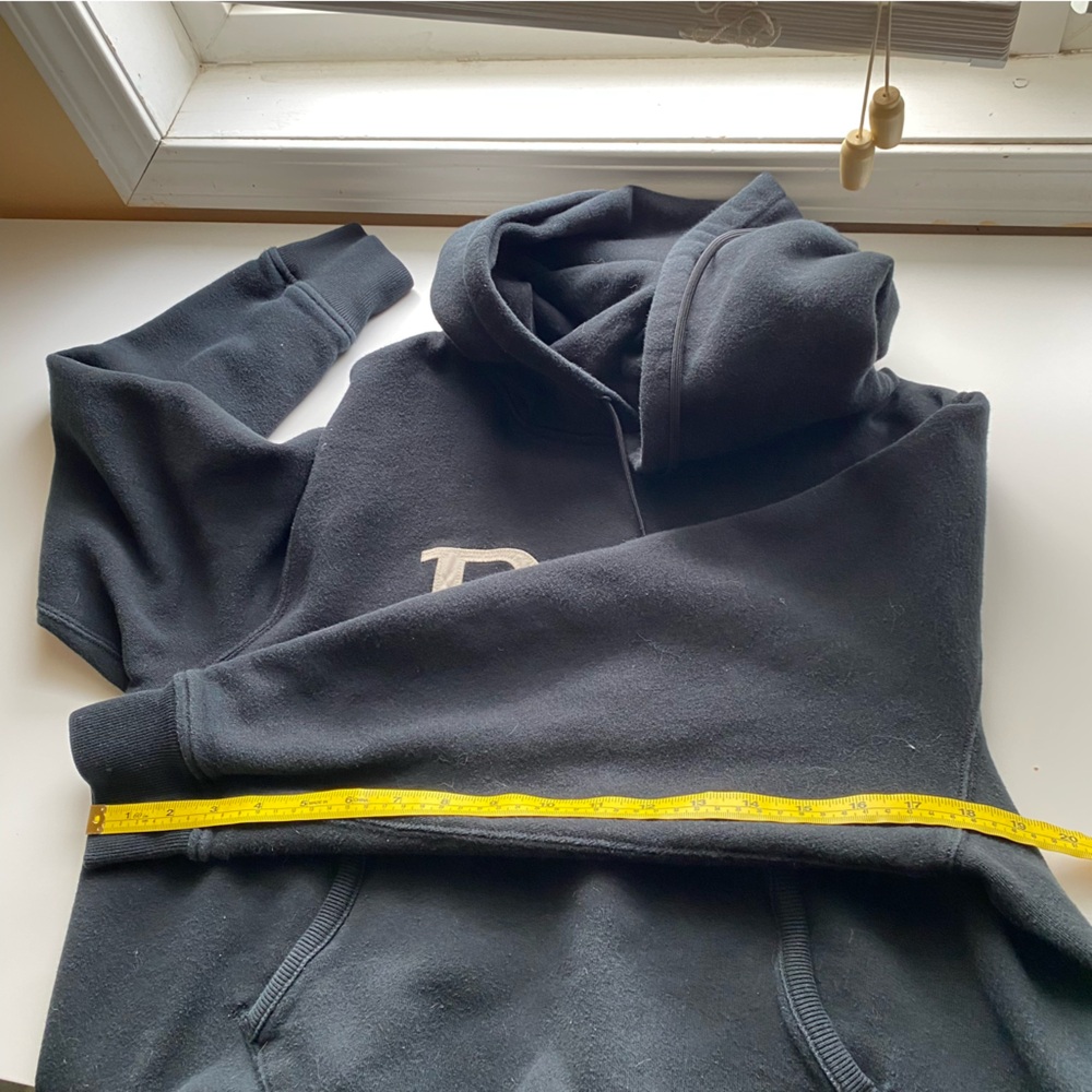 Polo Ralph Lauren Sweatshirt Woman XL Blue Spell Out Logo Preppy Cropped FLAW - Picture 13 of 16